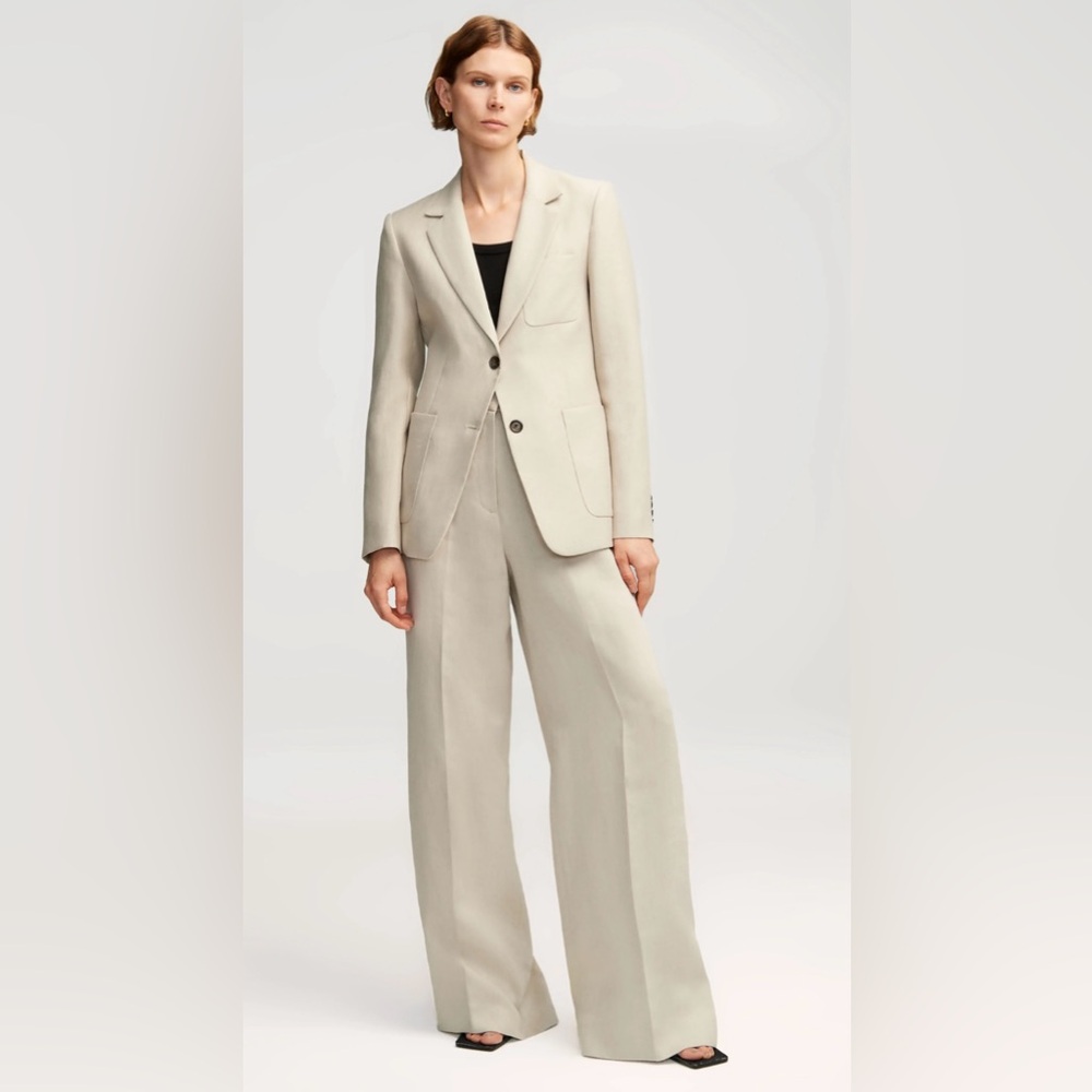 ARGENT Weekend linen Blazer and Trouser set in Sand